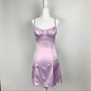 Satin spaghetti strap in lavender size small